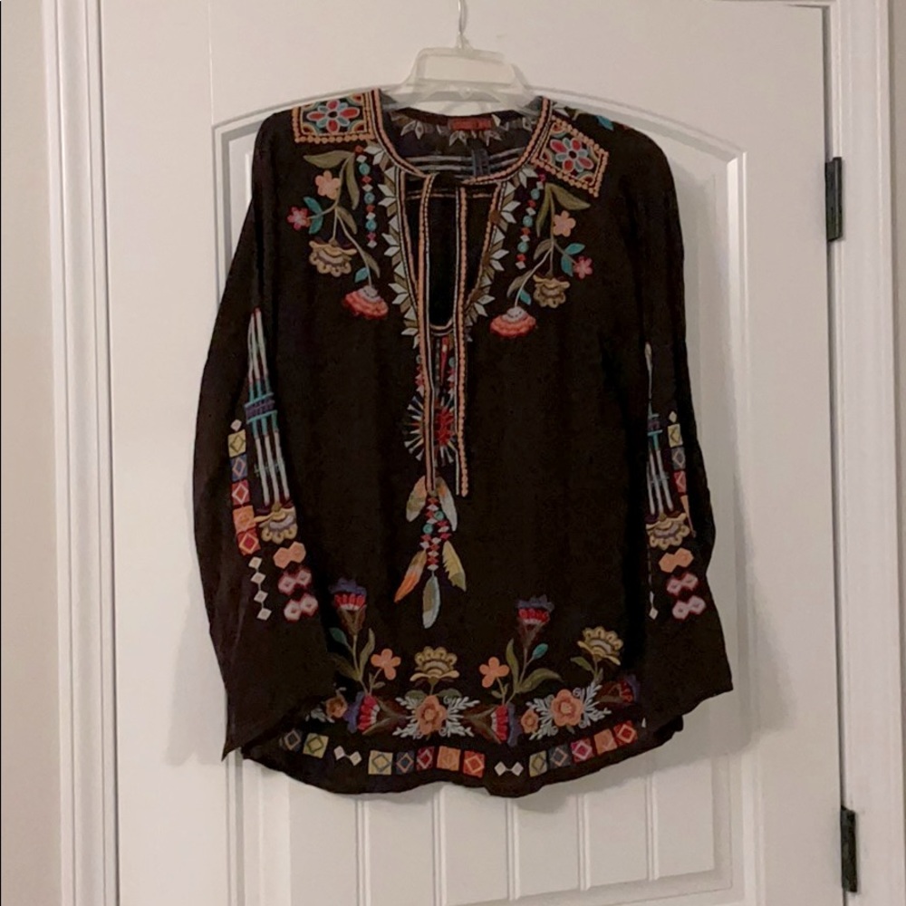 Johnny Was peasant blouse